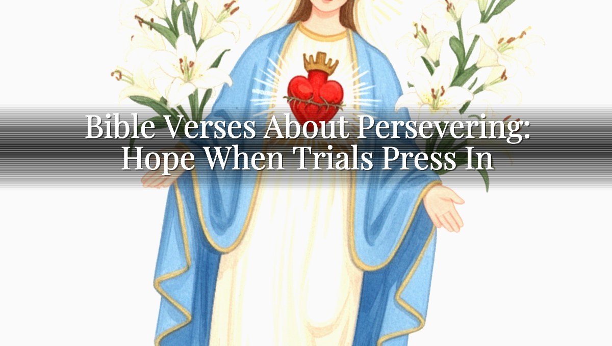 Bible Verses About Persevering: Hope When Trials Press In