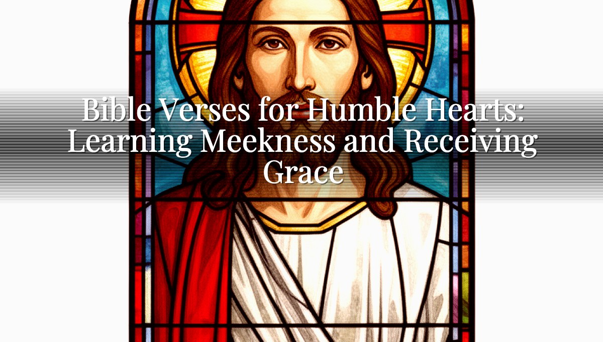 Bible Verses for Humble Hearts: Learning Meekness and Receiving Grace