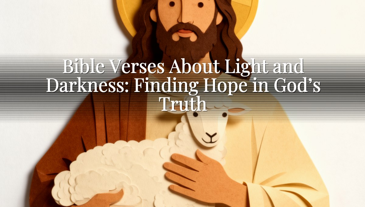 Bible Verses About Light and Darkness: Finding Hope in God’s Truth