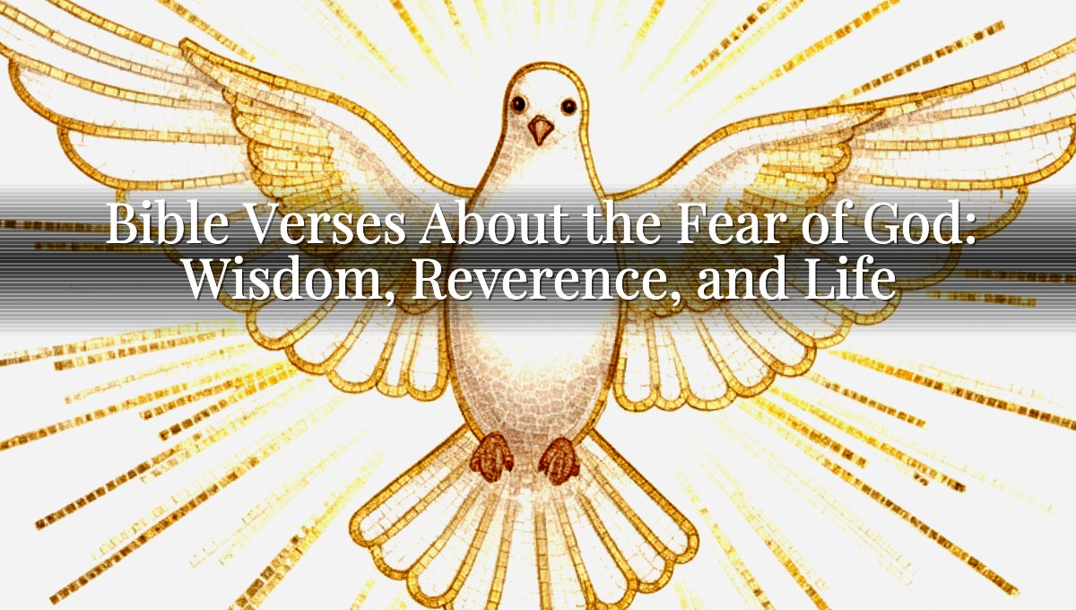 Bible Verses About the Fear of God: Wisdom, Reverence, and Life