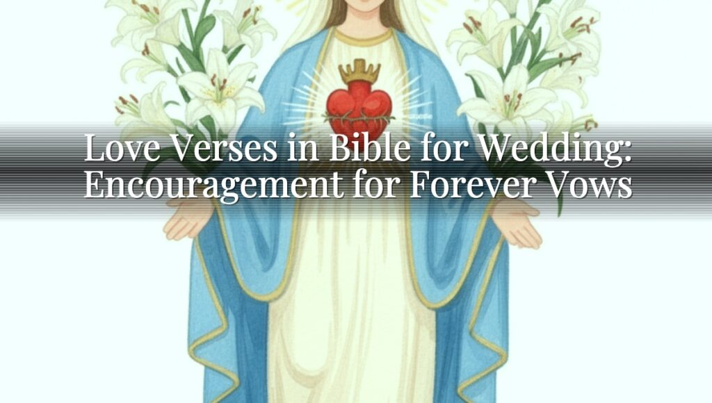 Love Verses in Bible for Wedding: Encouragement for Forever Vows