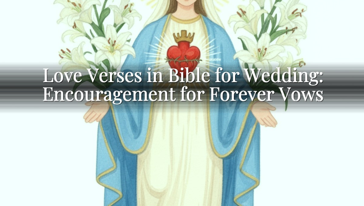 Love Verses in Bible for Wedding: Encouragement for Forever Vows