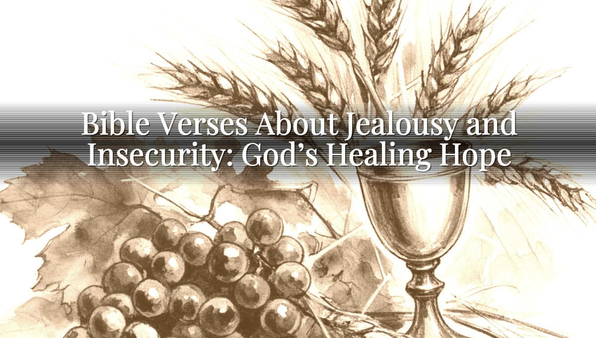 Bible Verses About Jealousy and Insecurity: God’s Healing Hope