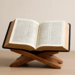 bible and stand