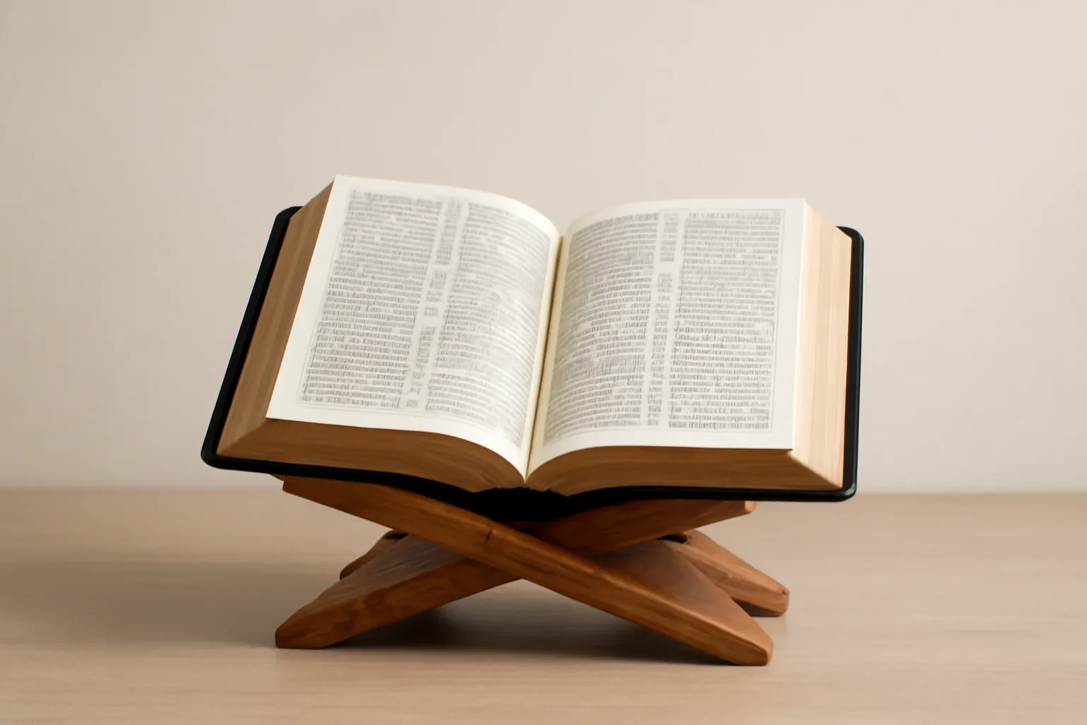 bible and stand
