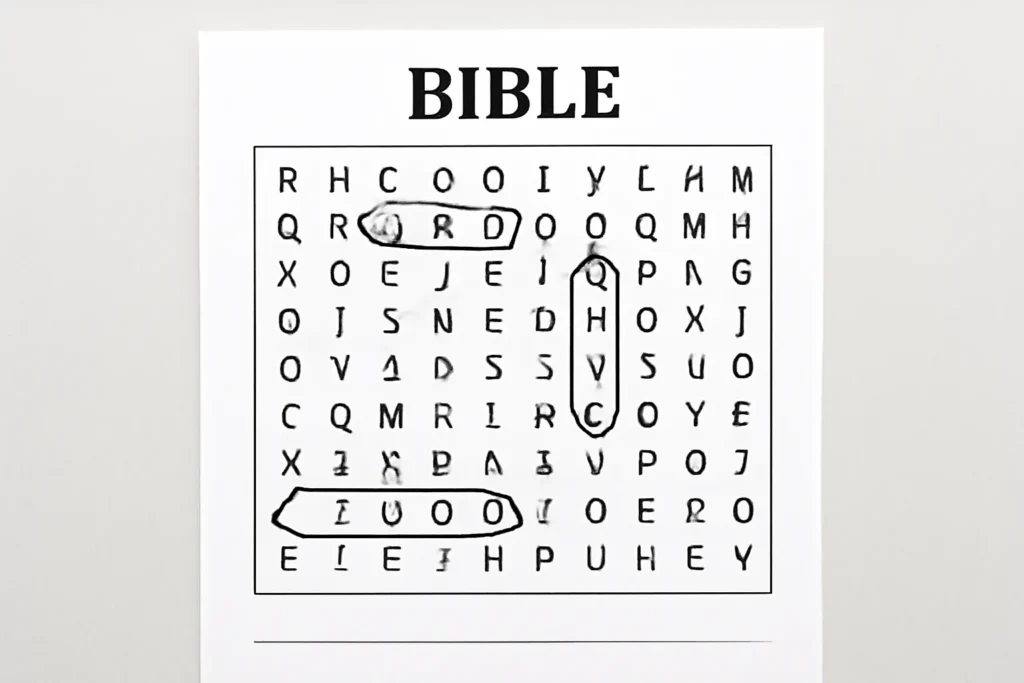bible find a word puzzles
