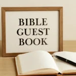 bible guest book sign