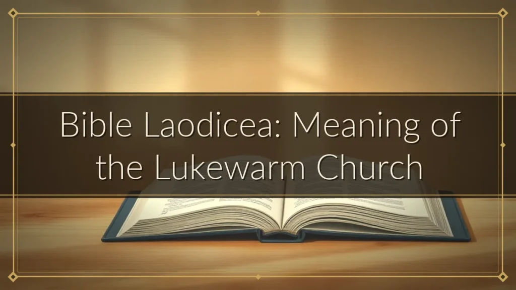 Bible Laodicea: Meaning of the Lukewarm Church