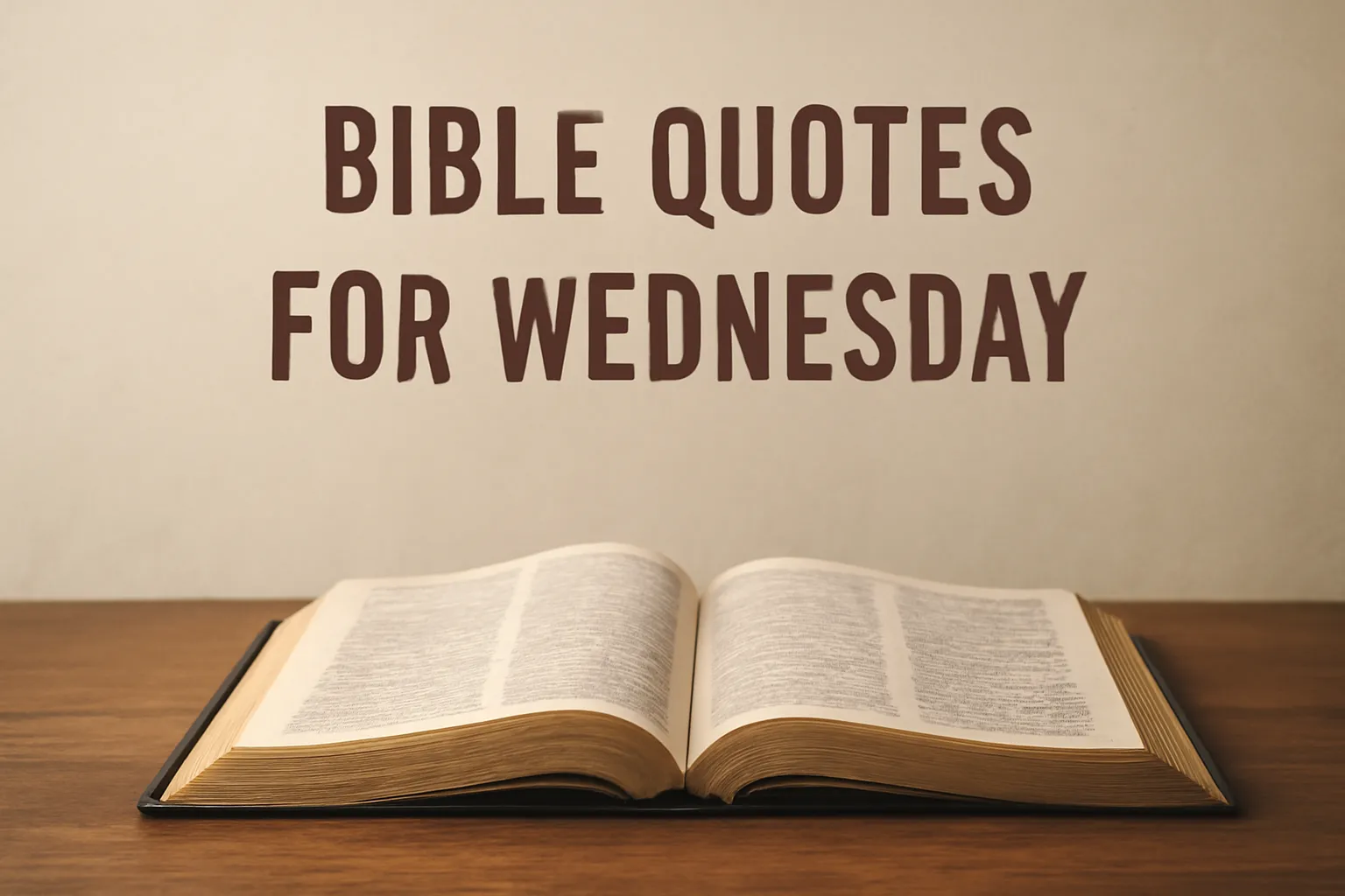 bible quotes for wednesday