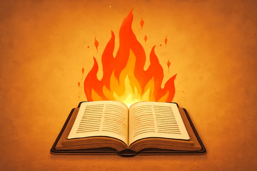 bible scriptures about fire