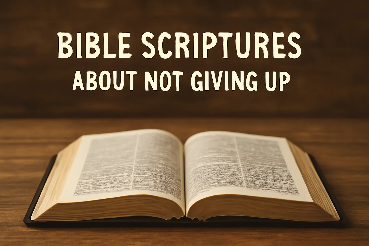 bible scriptures about not giving up
