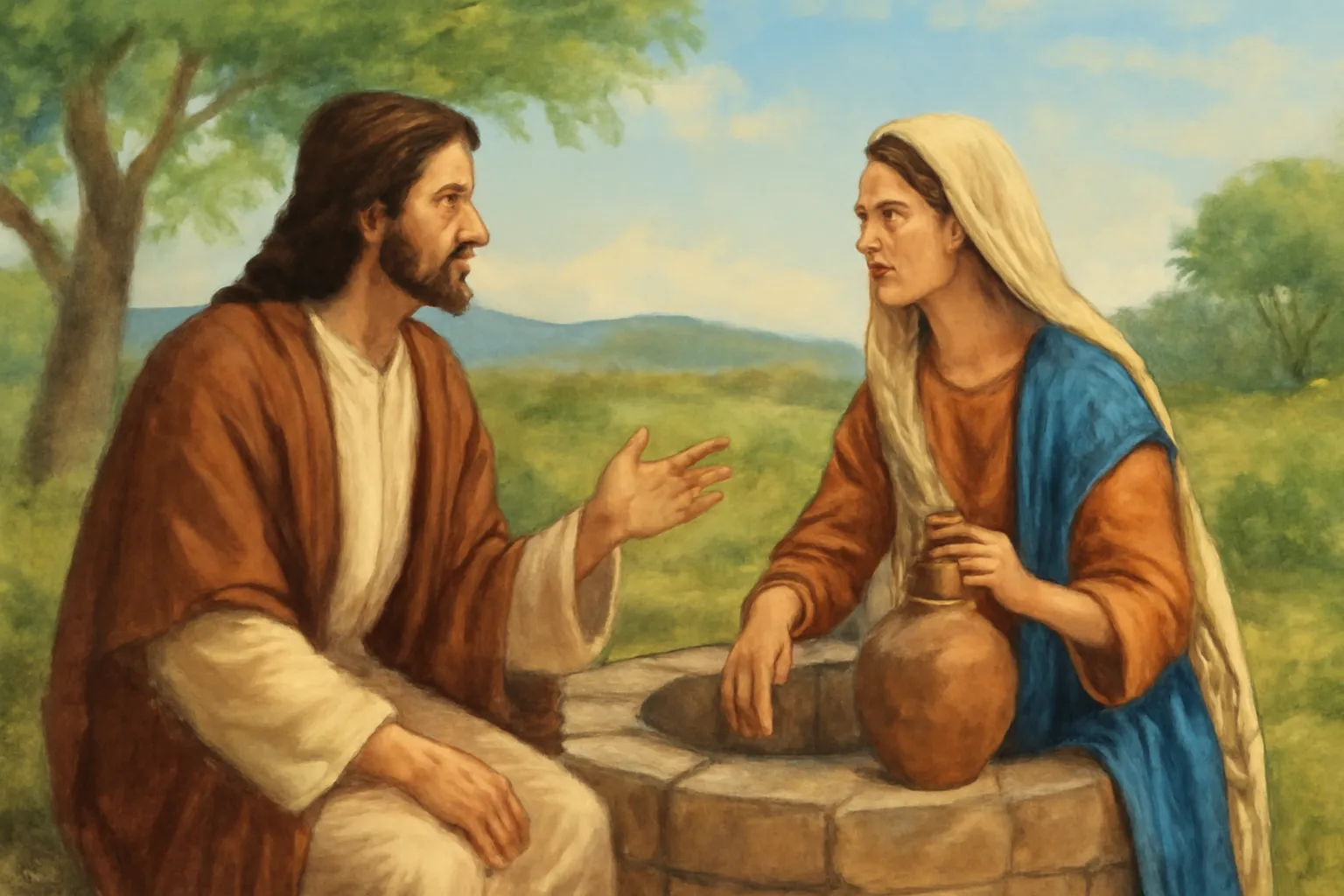 bible story of the samaritan woman at the well