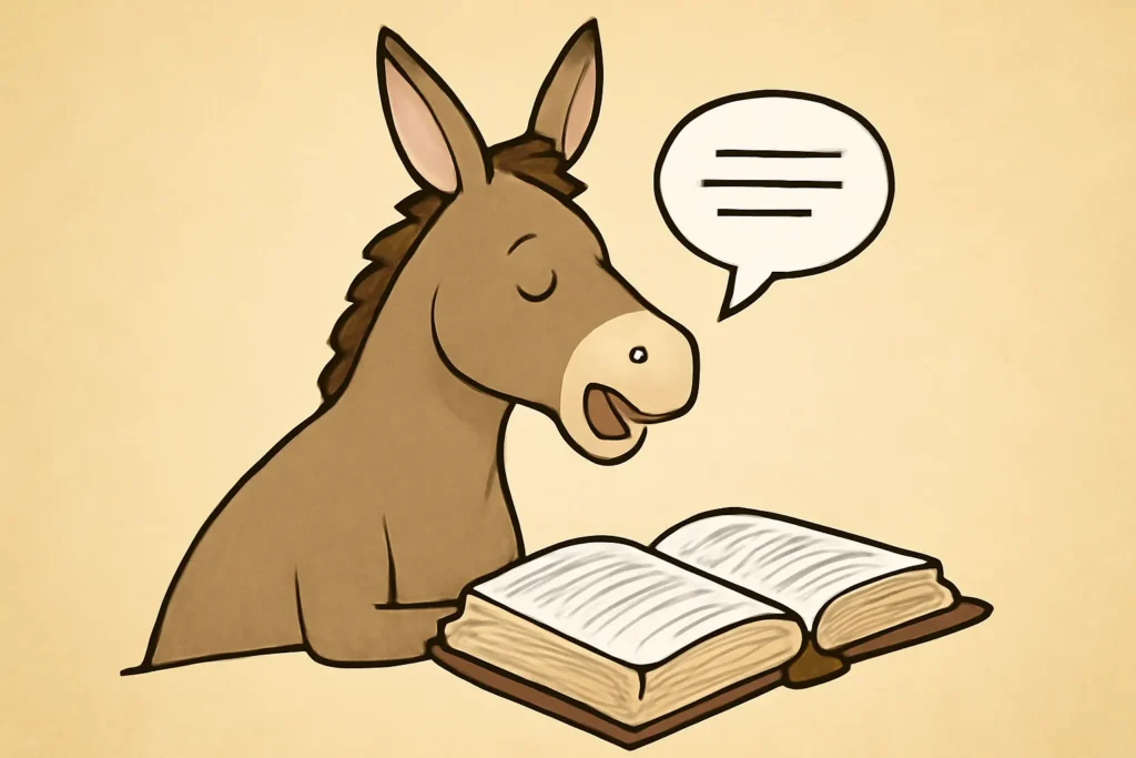 bible talking donkey