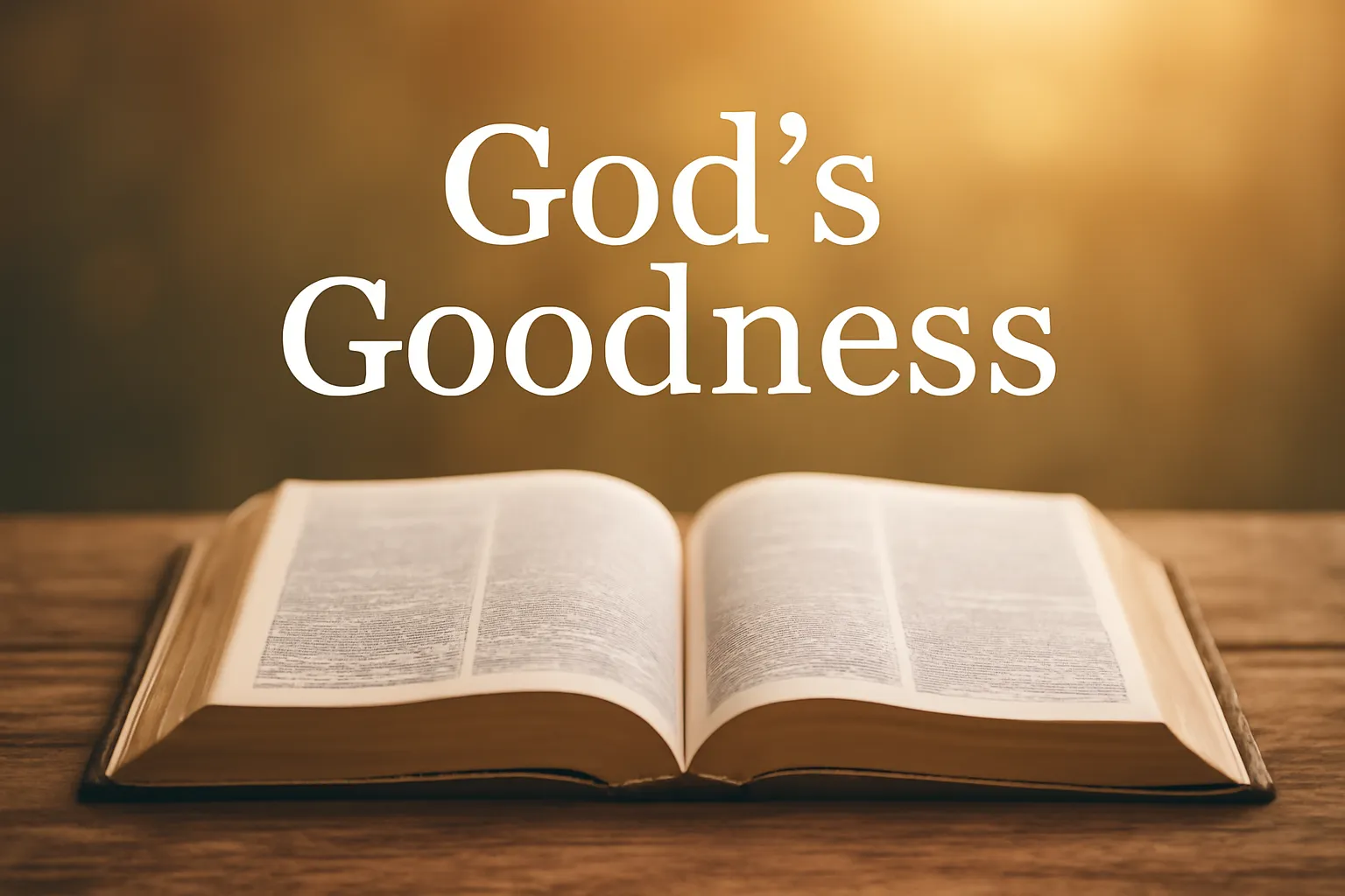 bible verse about gods goodness