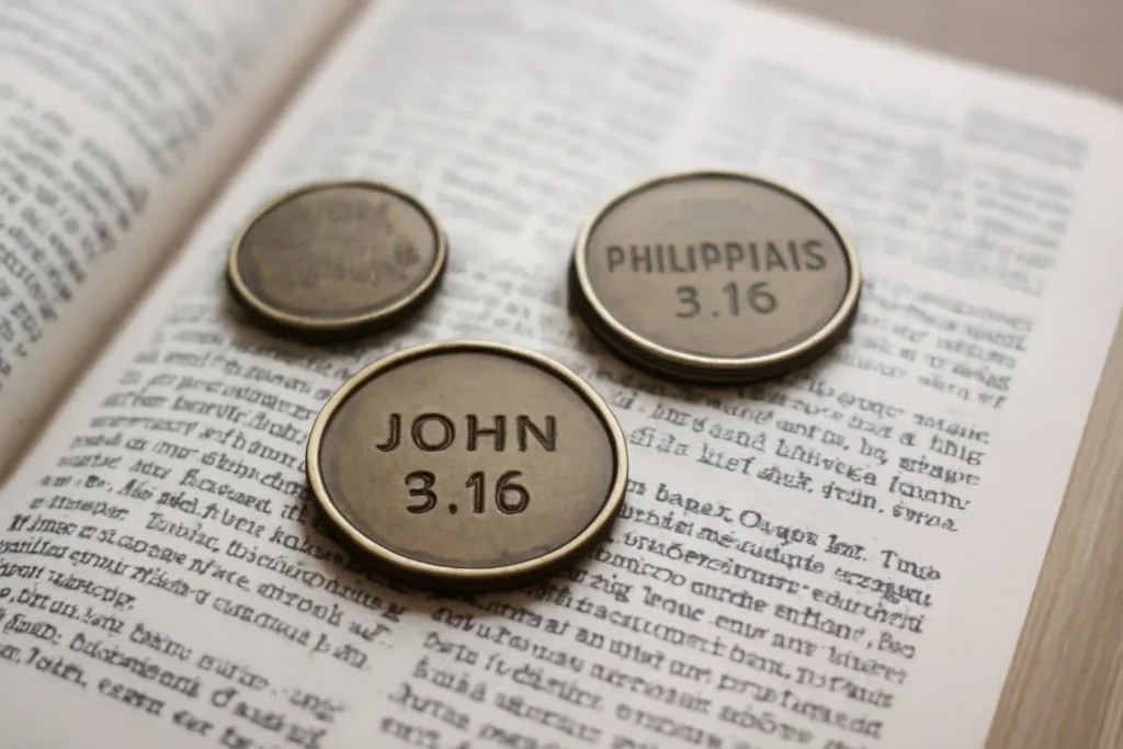 bible verse coins
