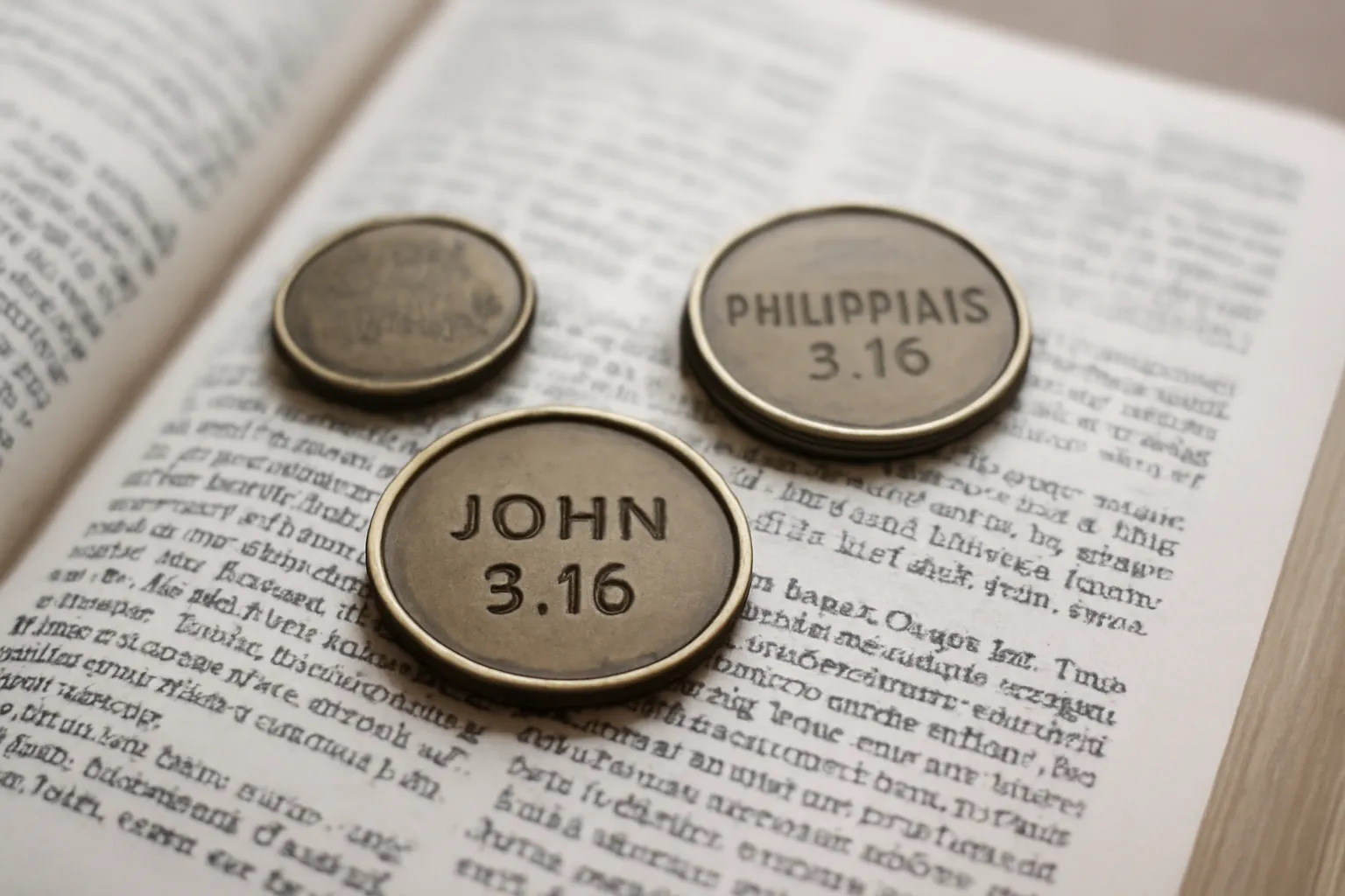 bible verse coins