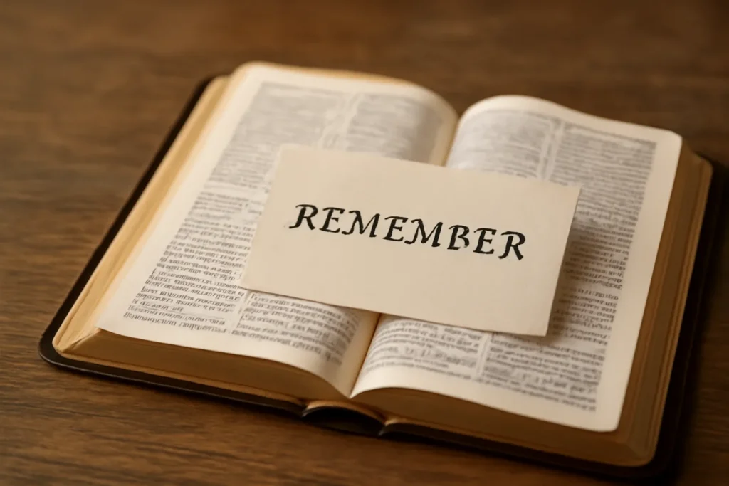 bible verse remember