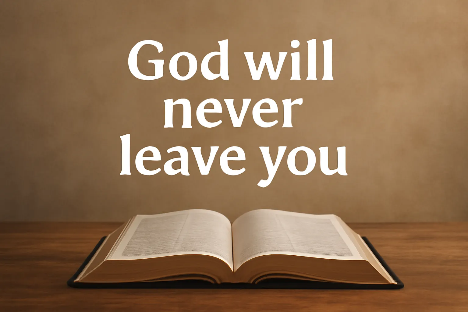 bible verse that god will never leave you