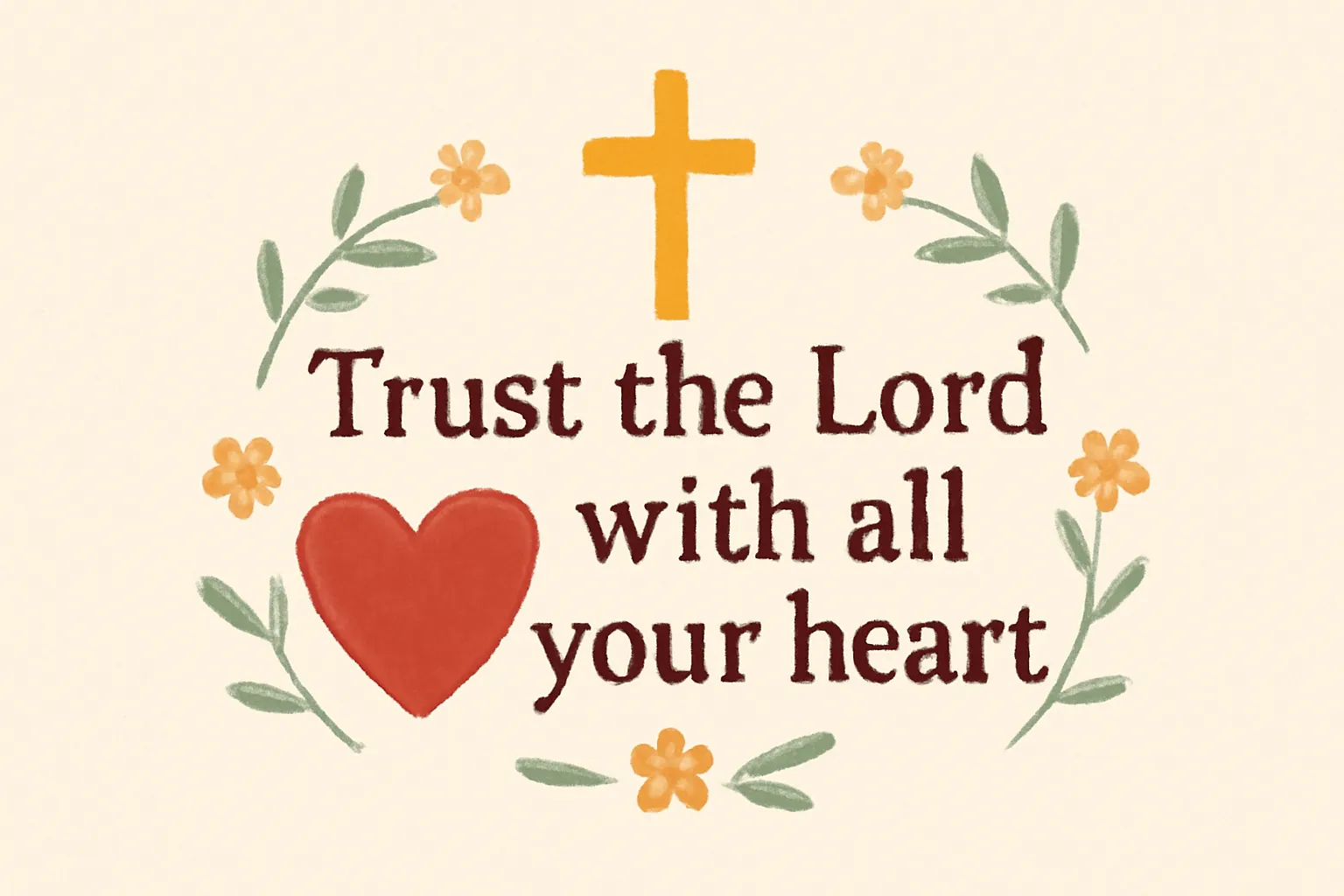 bible verse trust the lord with all your heart