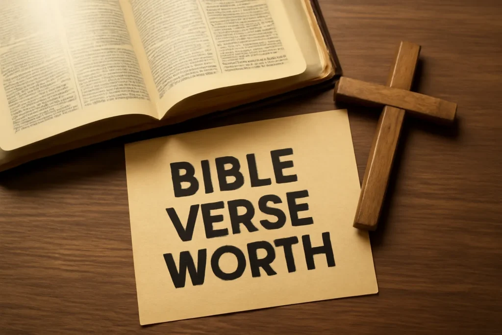 bible verse worth