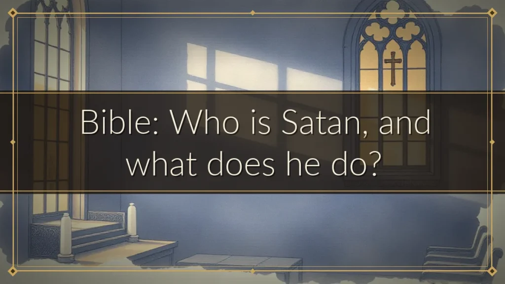 Bible: Who is Satan, and what does he do?