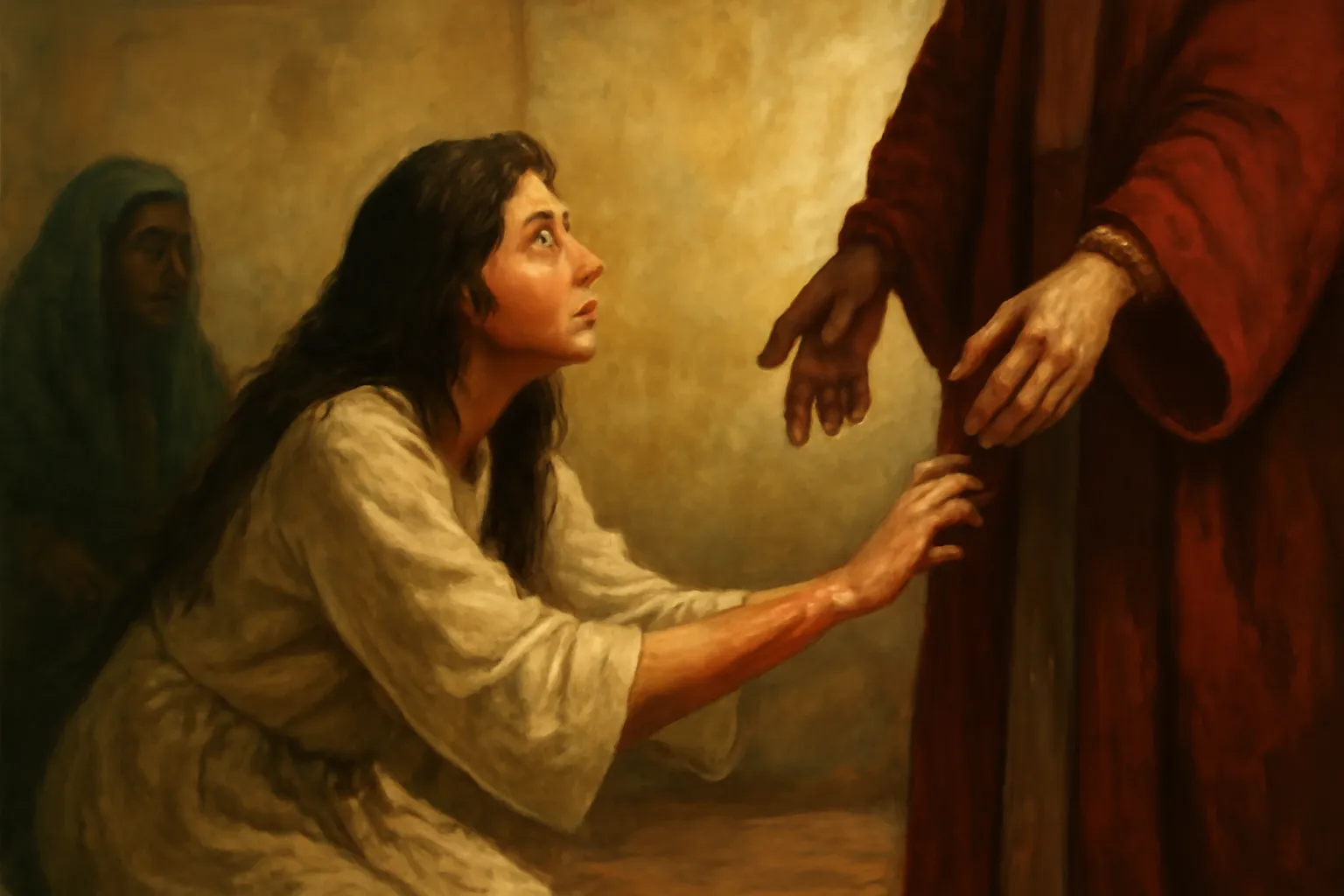 bible woman with blood issue