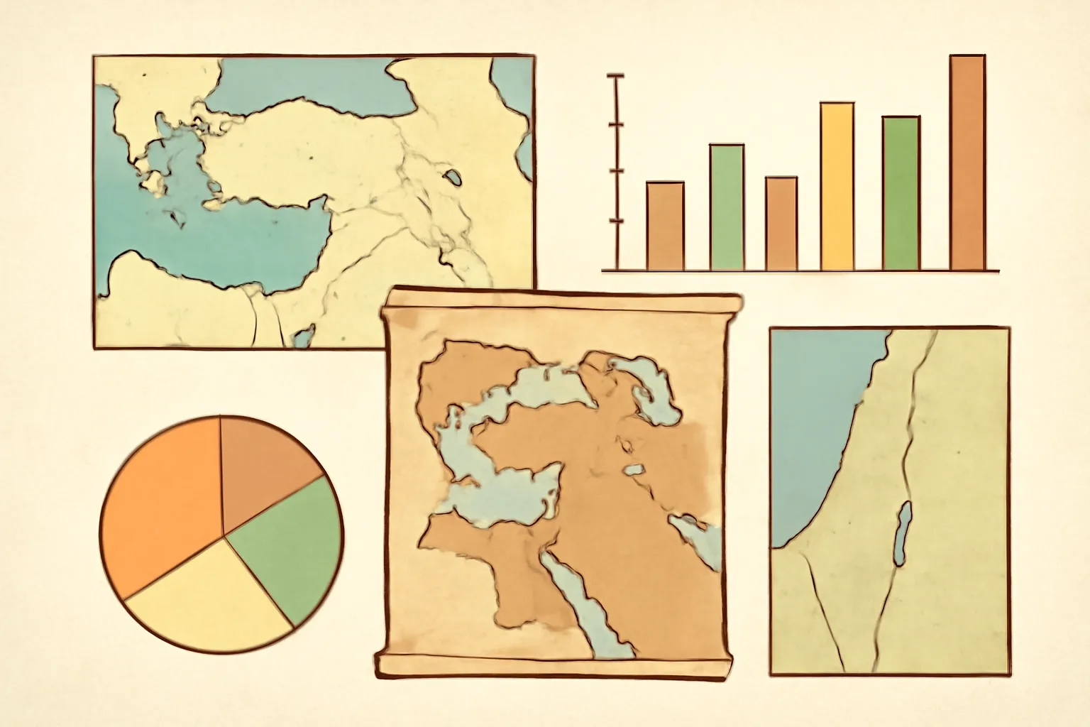 biblical maps and charts