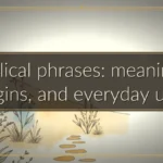 Biblical phrases: meanings, origins, and everyday uses