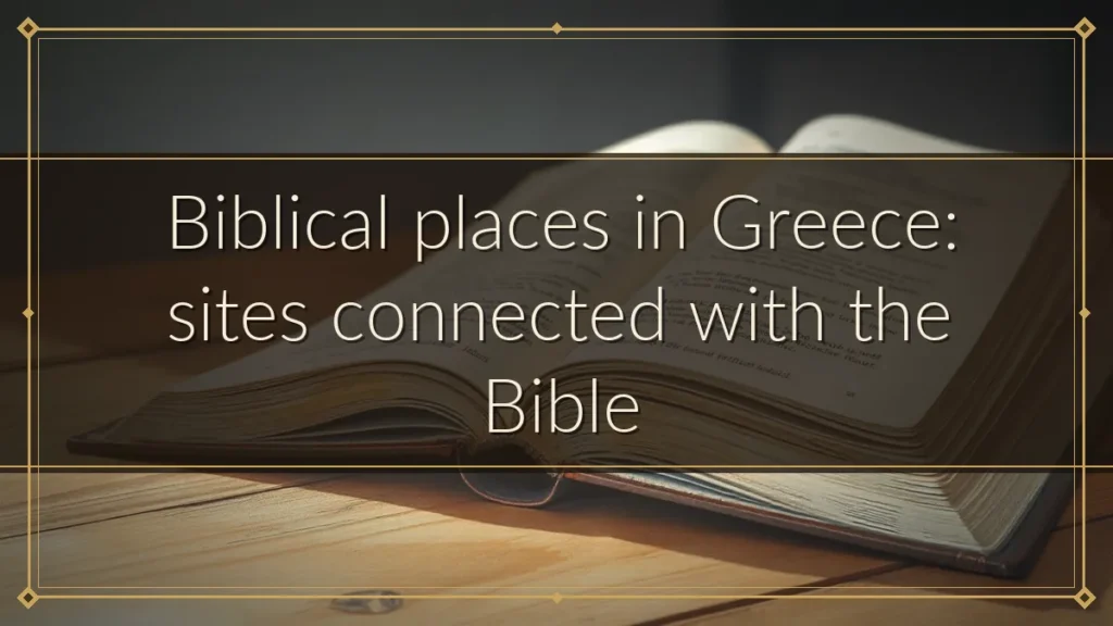 Biblical places in Greece: sites connected with the Bible