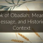 Book of Obadiah: Meaning, Message, and Historical Context