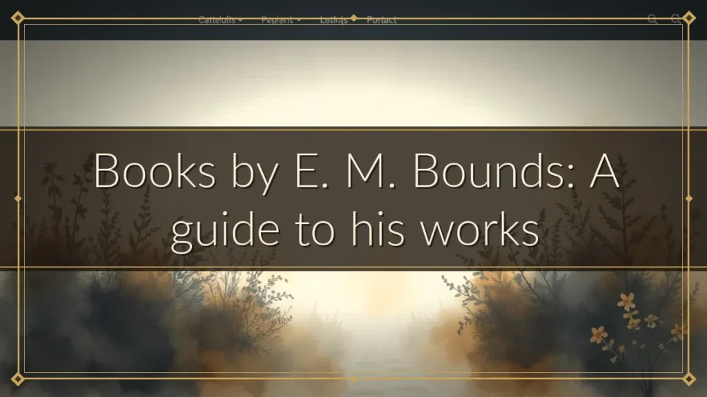 Books by E. M. Bounds: A guide to his works