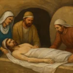 burial of jesus in the tomb