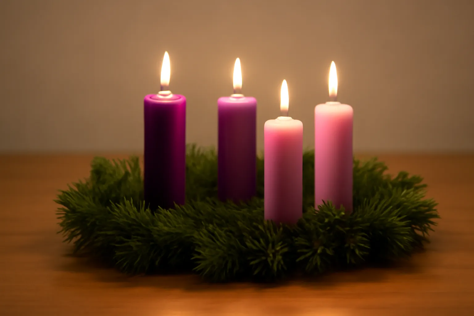 candles for advent ring