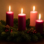 candles in an advent wreath
