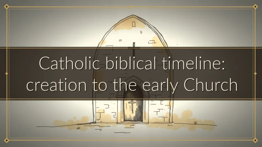 Catholic biblical timeline: creation to the early Church