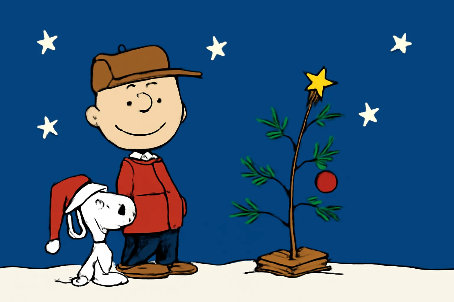 charlie brown christmas banner