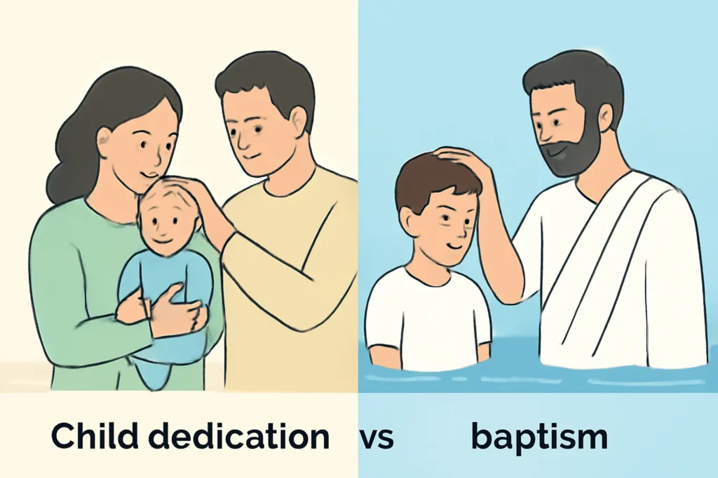 child dedication vs baptism