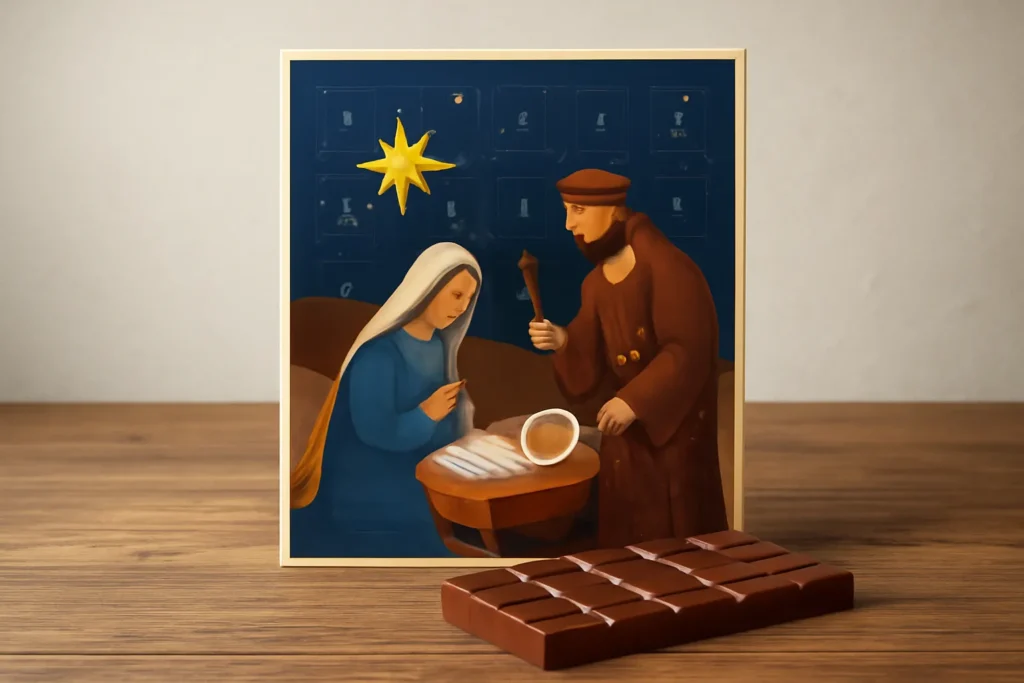 christian advent calendar chocolate