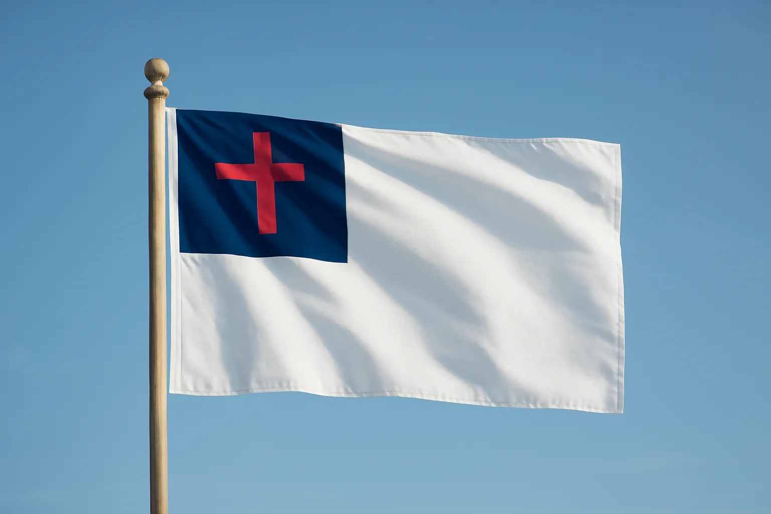 christian flag cross