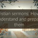Christian sermons: How to understand and prepare them