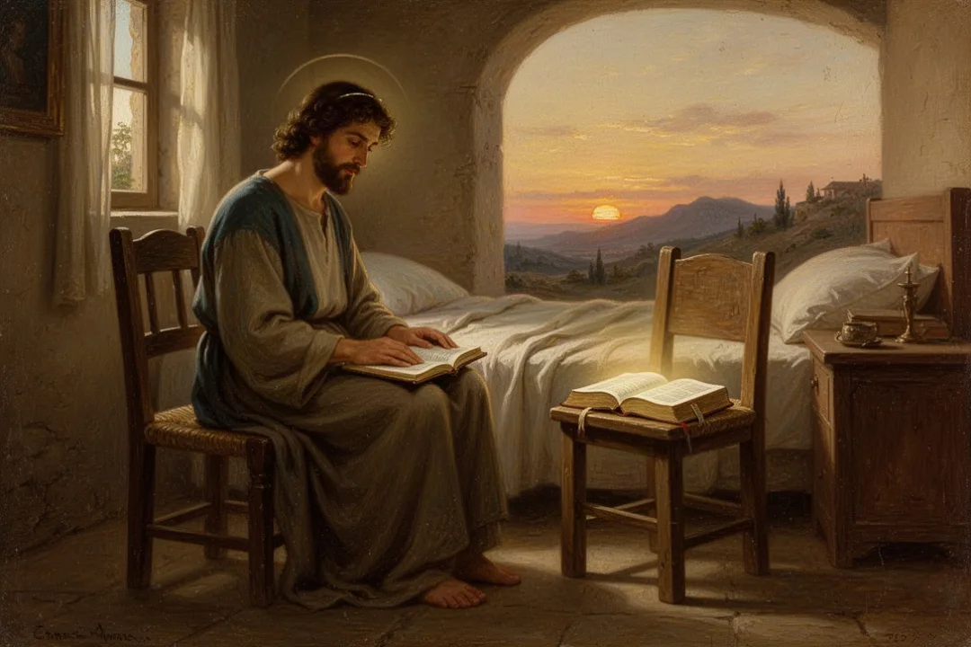 Person practicing quiet daily confession beside an open Bible