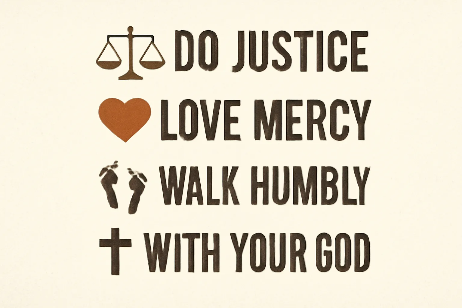 do justice love mercy walk humbly with your god