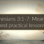 Ephesians 3:1-7: Meaning and practical lessons