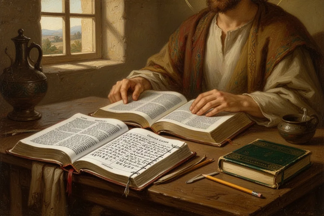 Open Bible and study tools for finding scripture references
