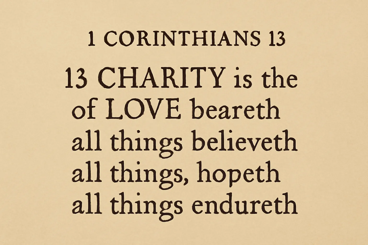 first corinthians 13 king james version