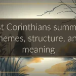 First Corinthians summary: themes, structure, and meaning