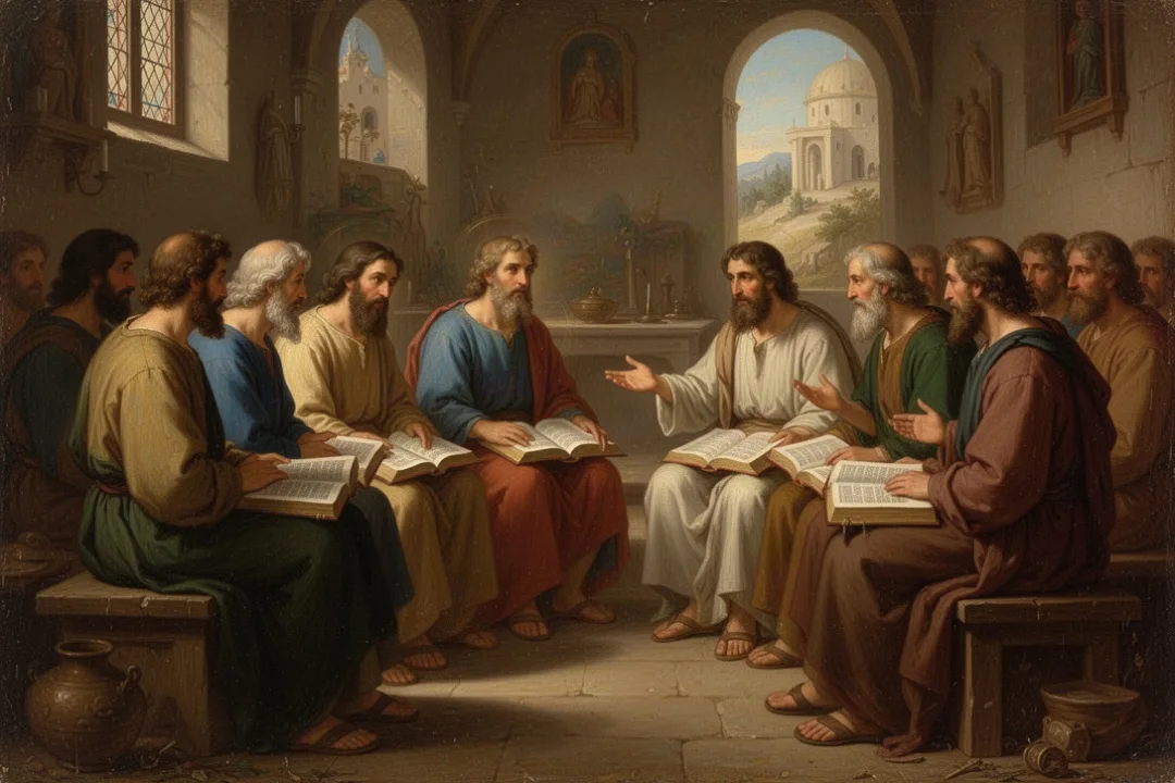 Believers encouraging one another during a small church gathering