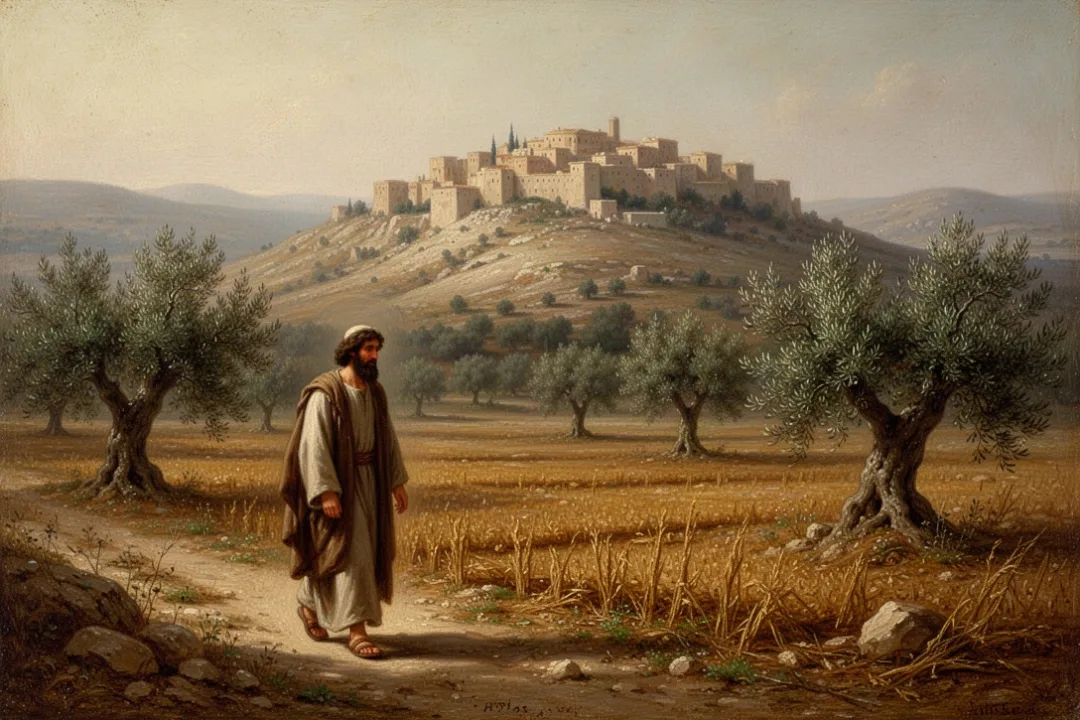 Ancient Near Eastern landscape representing Hosea’s prophetic ministry