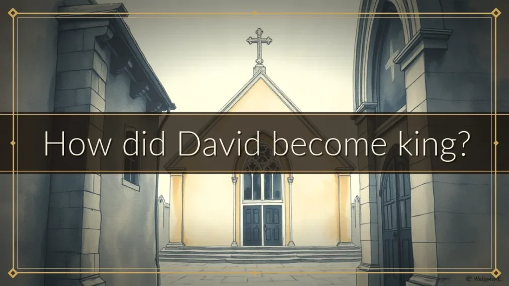How did David become king?