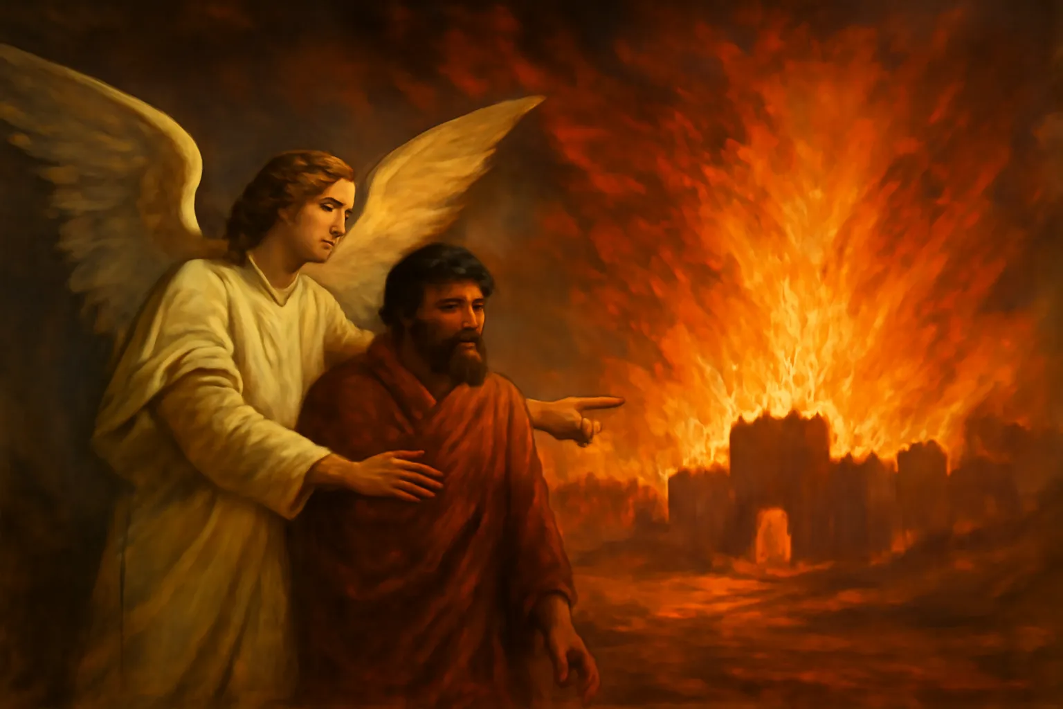 how did god destroy sodom